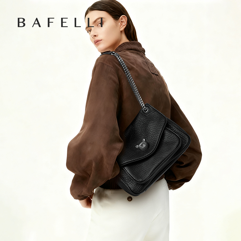 Women Bags For Airport - BAFELLI Trendy Chained Tote Bag for