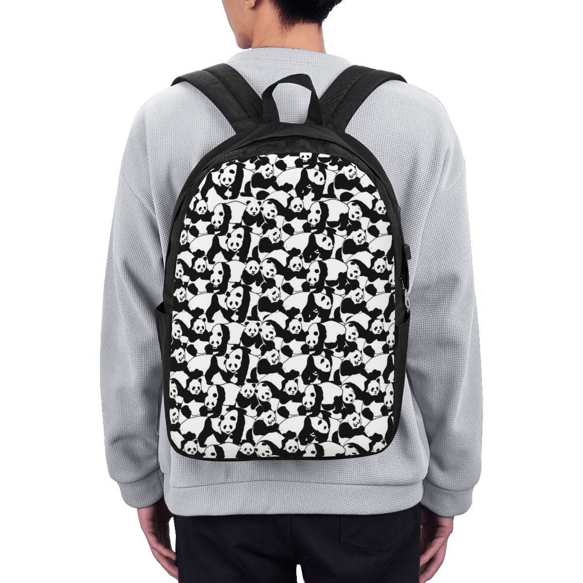Womens Backpack - Panda Pattern Backpack Travel Notebook Bag