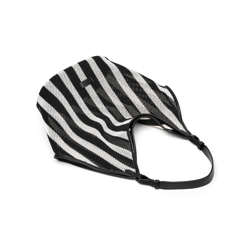 Striped Woven Large Capacity T - Shopper Tote Canvas recension och pris