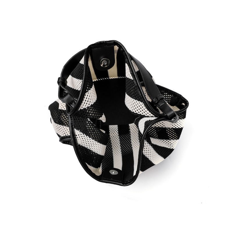 Striped Woven Large Capacity T - Shopper Tote Canvas recension och pris