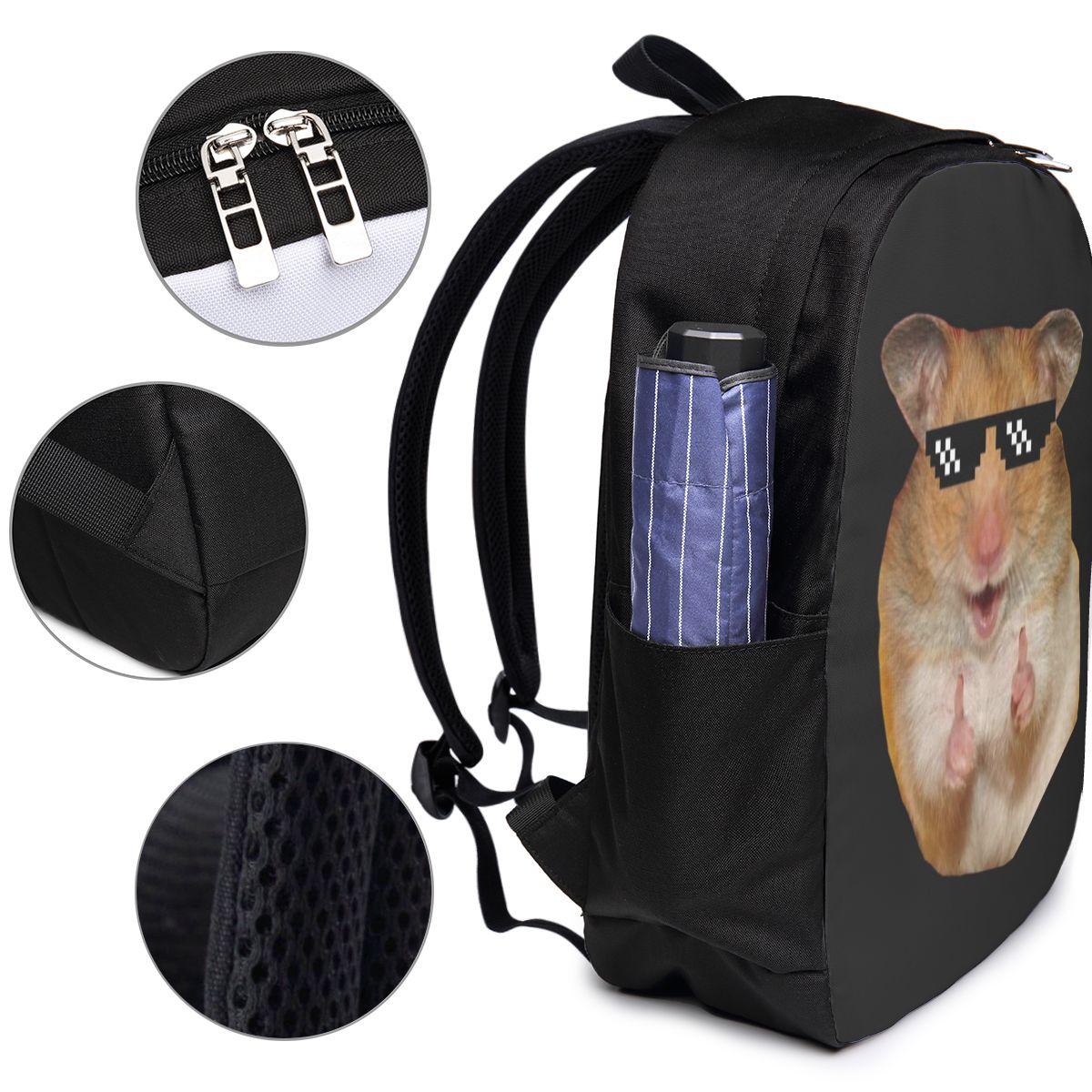 Funny Hamster Backpack Travel  - Womens Backpack recension och pris