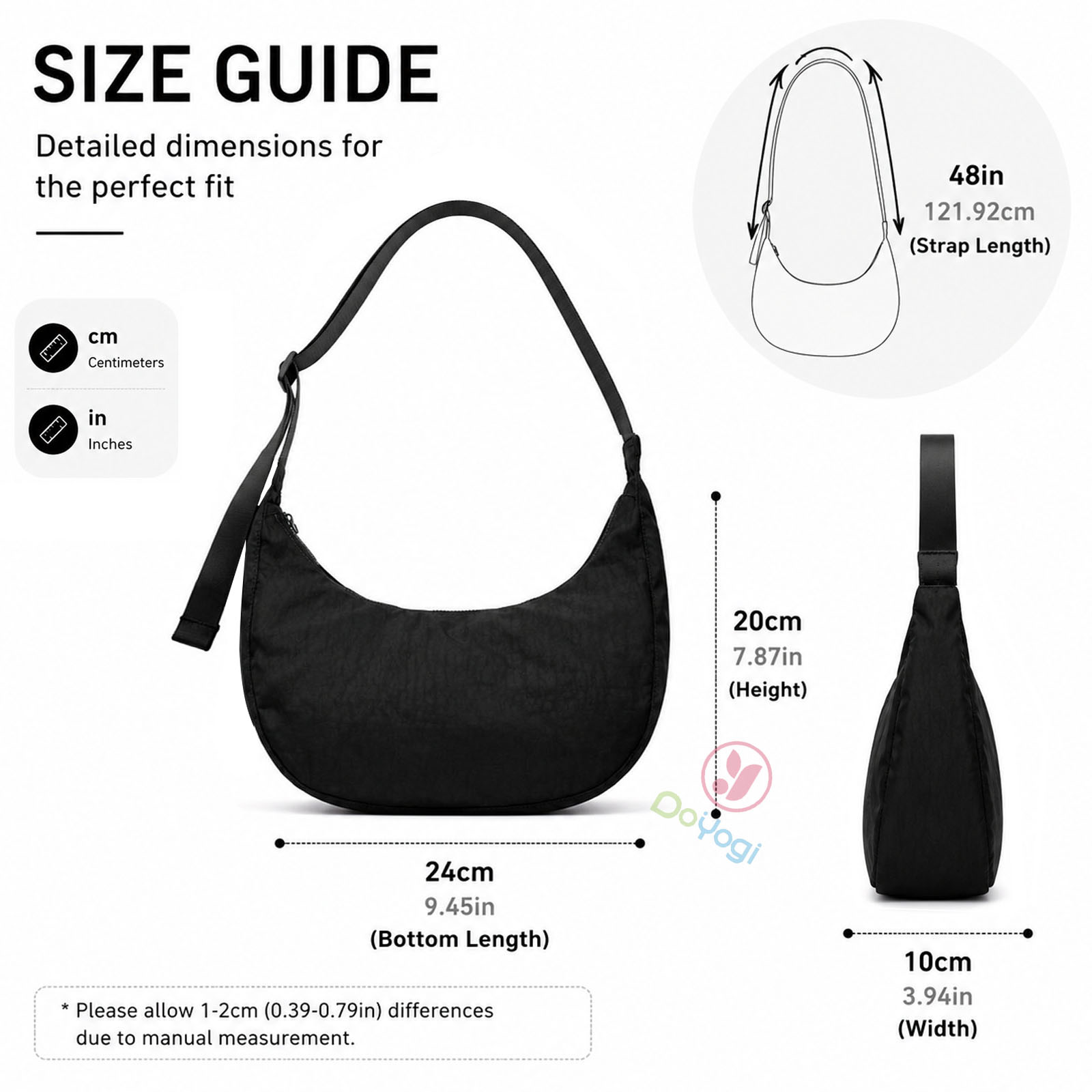 Medium Nylon Crescent Bag Nylo - Women Bags Zip recension och pris