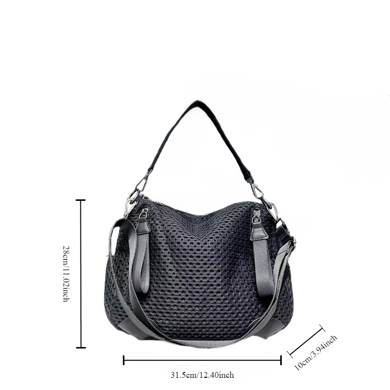 Fashionable neutral mesh splic - Women Bags For Airport recension och pris