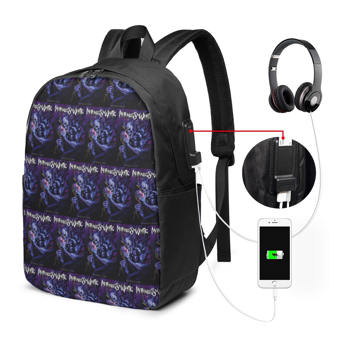 Motionless In White Backpack T - Womens Backpack recension och pris