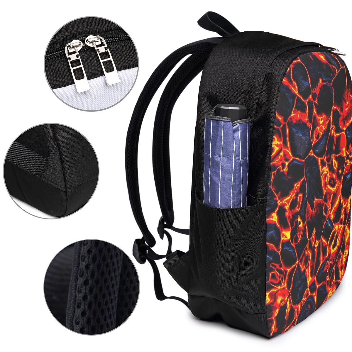 Magma Volcano Lava Fire Backpa - Womens Backpack recension och pris