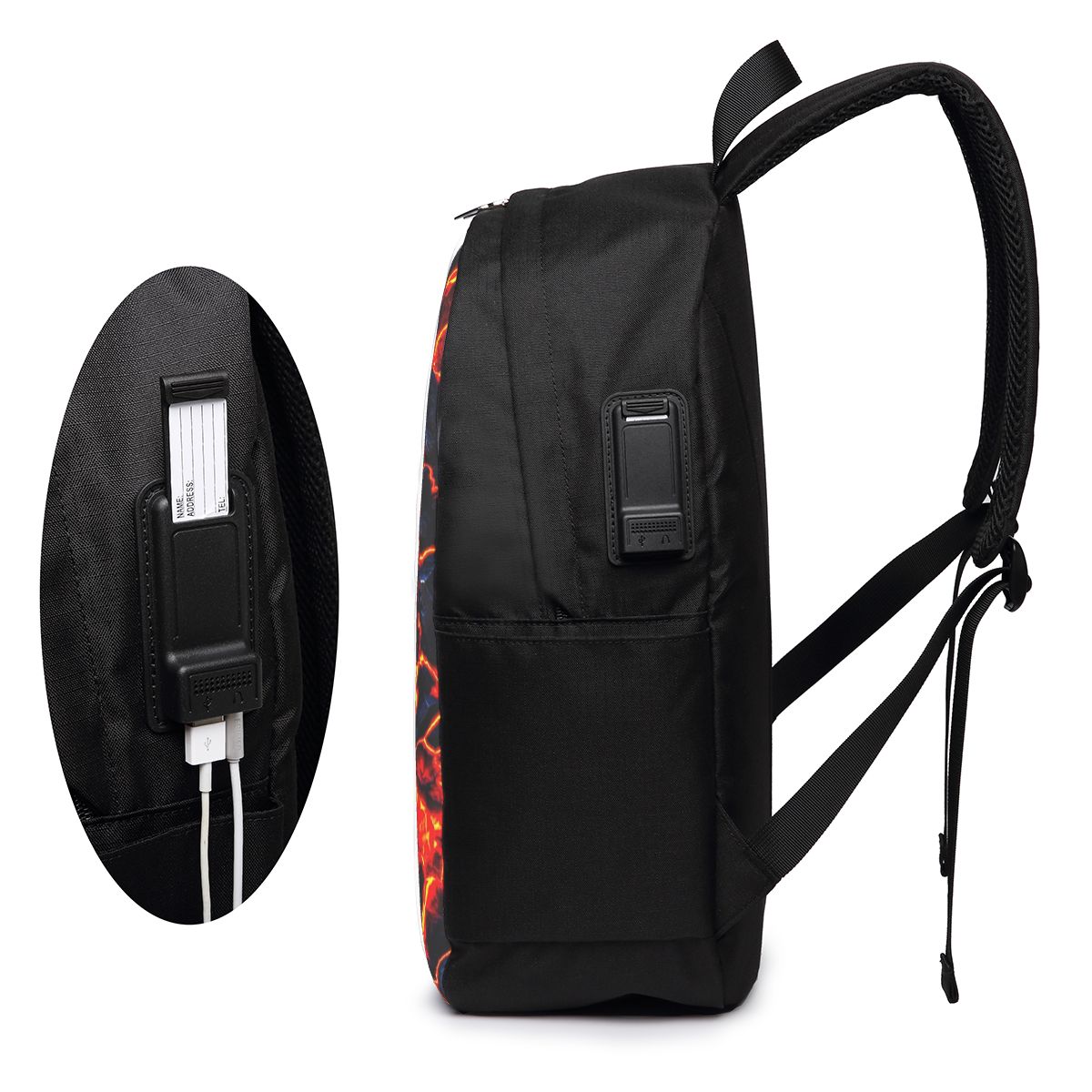 Magma Volcano Lava Fire Backpa - Womens Backpack recension och pris