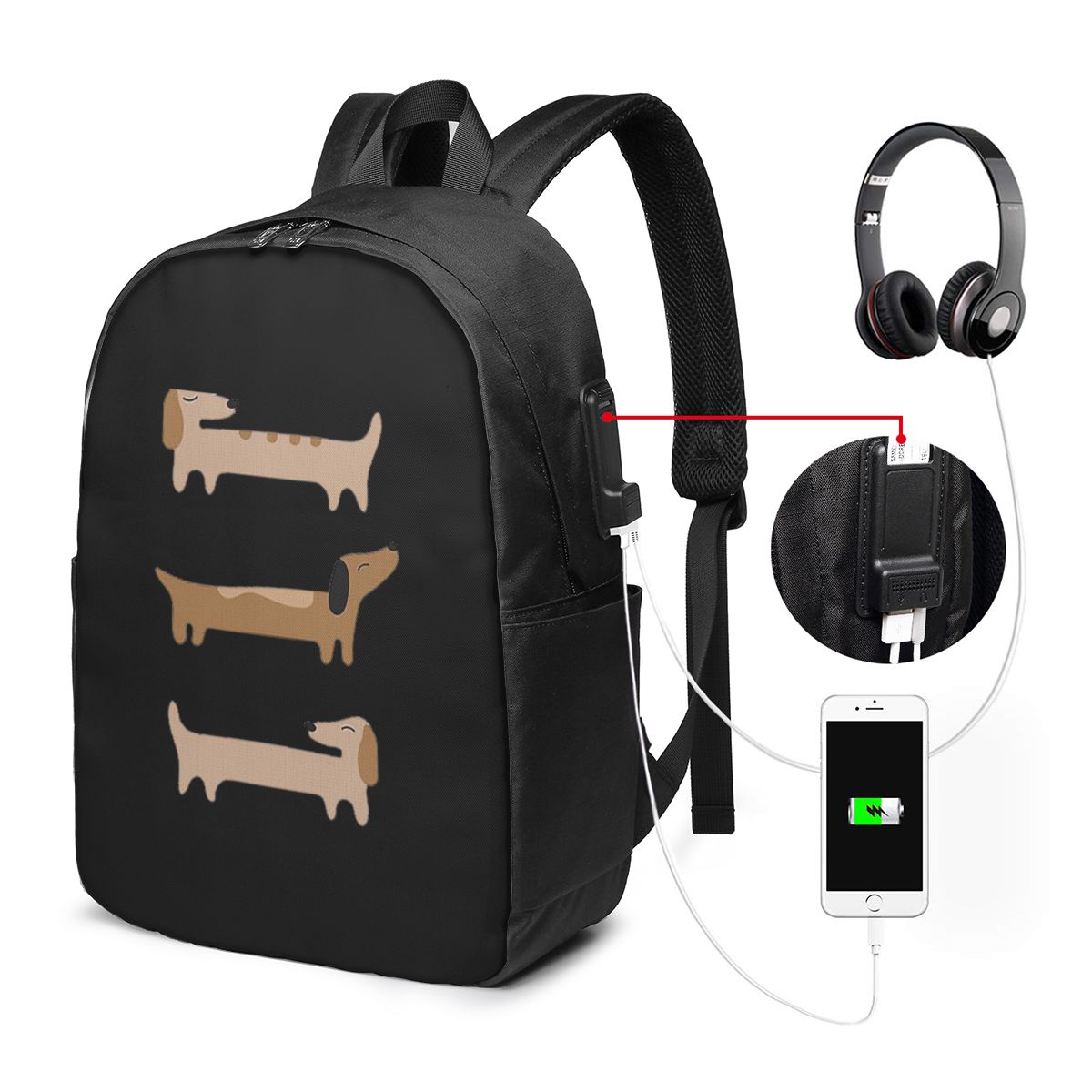 Home Decor - Dachshund Backpac - Womens Backpack recension och pris