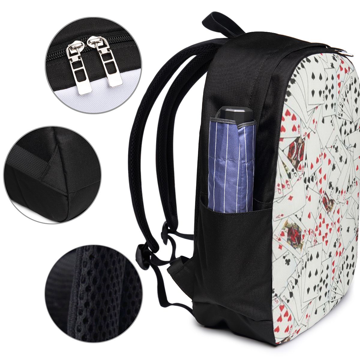 Playing Cards Poker Print Back - Womens Backpack recension och pris