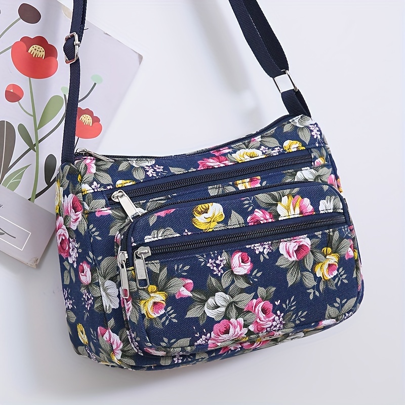 Stylish Floral Crossbody Bag,  - Women Bags Zip recension och pris