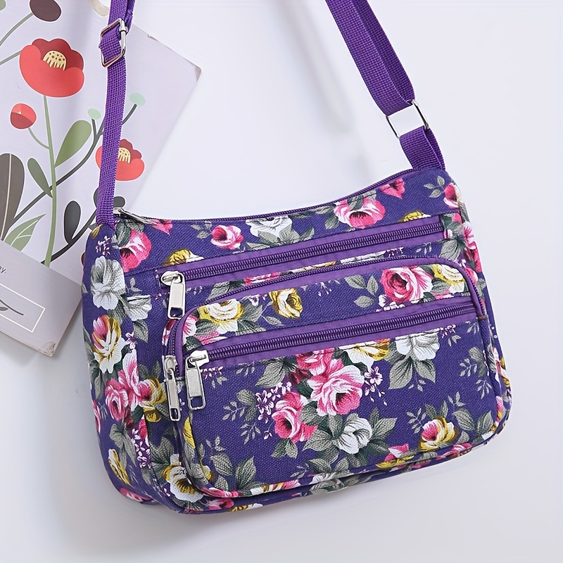 Stylish Floral Crossbody Bag,  - Women Bags Zip recension och pris