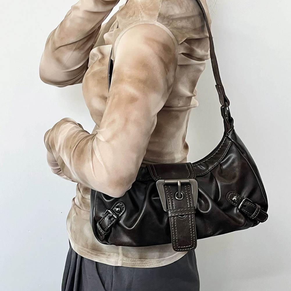 Y2K Retro Pleated Hobo Shoulde - Women Bags For Office recension och pris