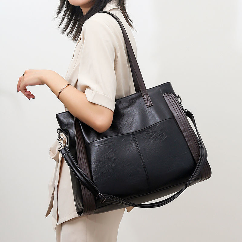 New Big Black Shoulder Bags fo - Women Bags For Airport recension och pris