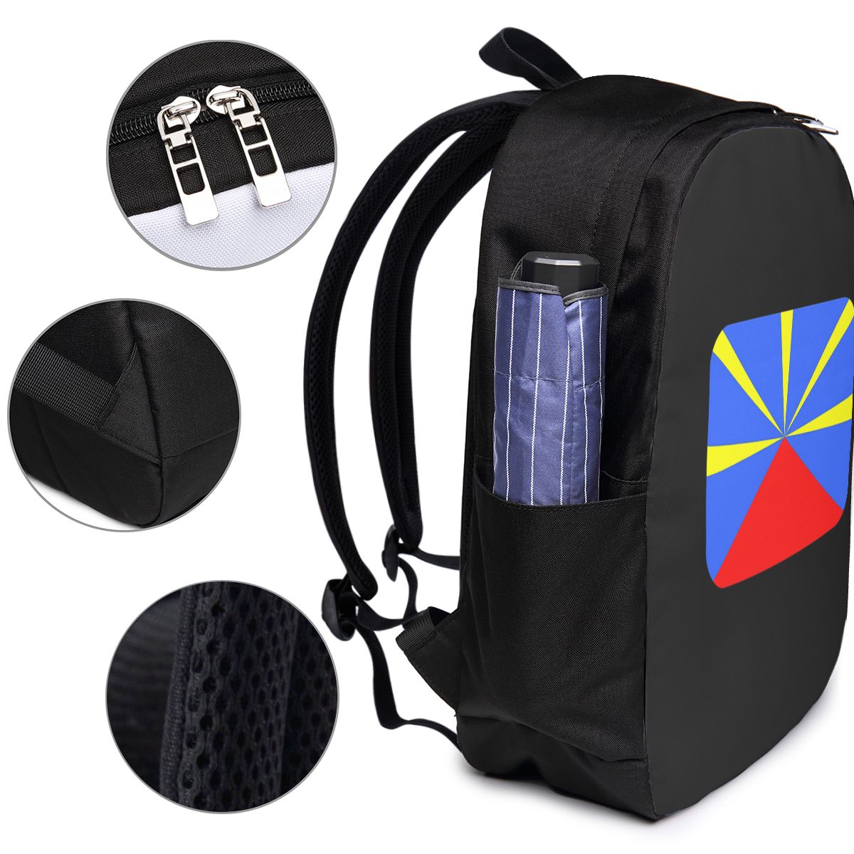 974 Reunion Island Flag Backpa - Womens Backpack recension och pris