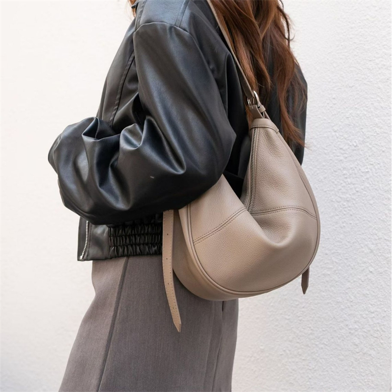 BURMINSA Genuine Leather Hobo  - Women Bags For Office recension och pris