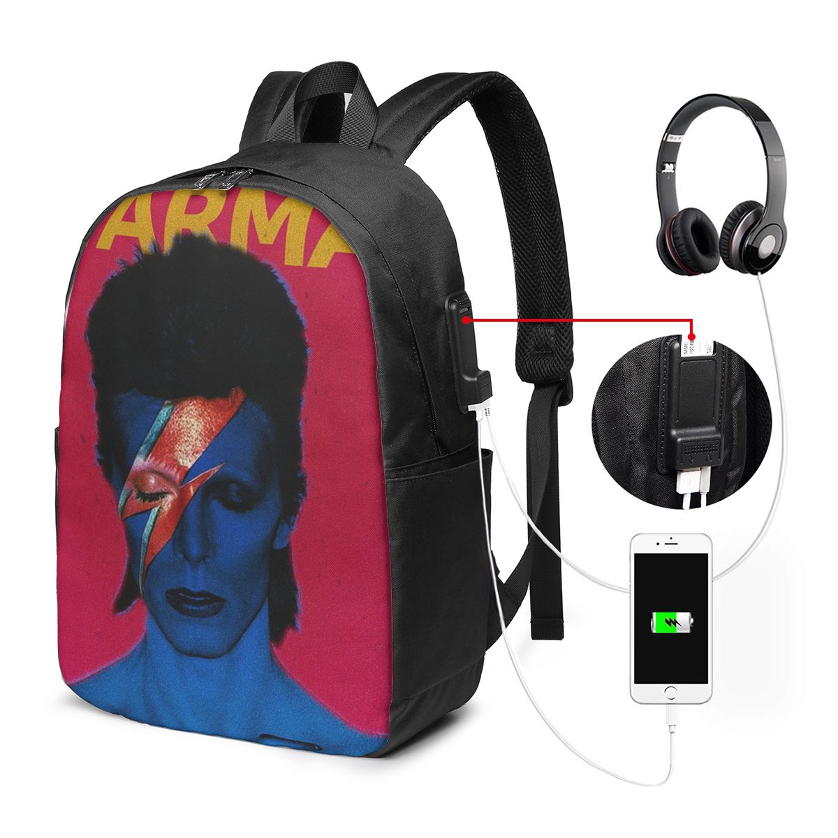 Davids Bowied Backpack Travel  - Womens Backpack recension och pris