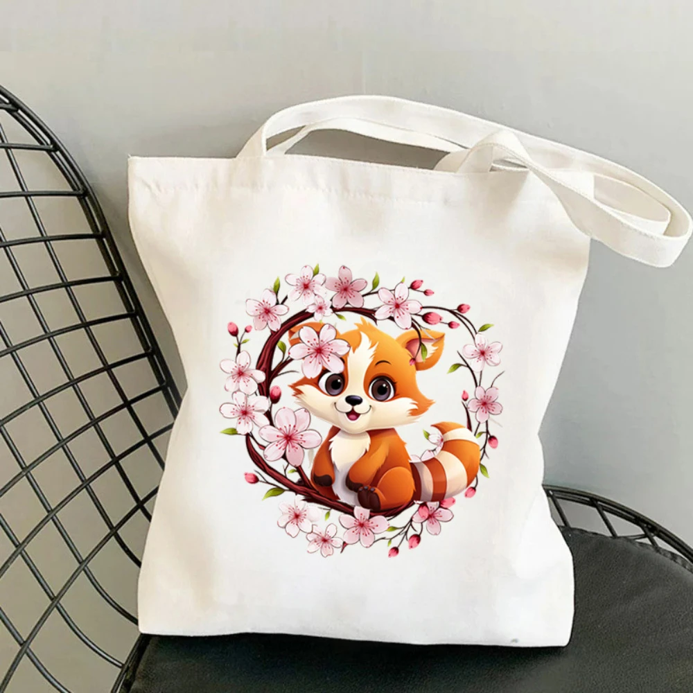 1pc Koala Cherry Blossom Print - Shopper Tote Canvas recension och pris