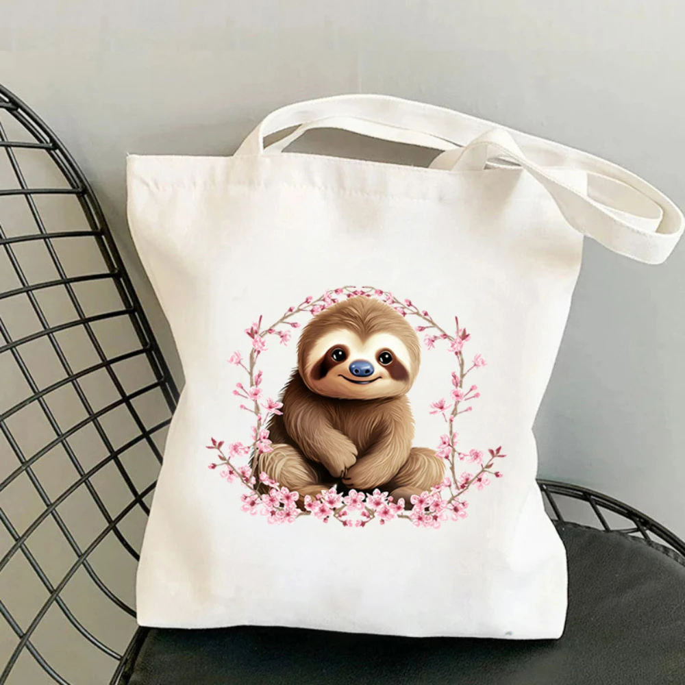 1pc Koala Cherry Blossom Print - Shopper Tote Canvas recension och pris