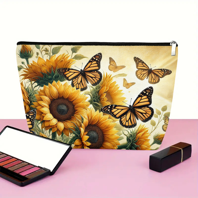A Sunflower and butterfly make - Women Bags Zip recension och pris